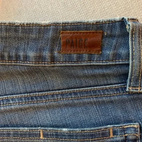 PAIGE Verdugo Ankle Med Blue Wash Jeans 31 - Picture 4 of 5